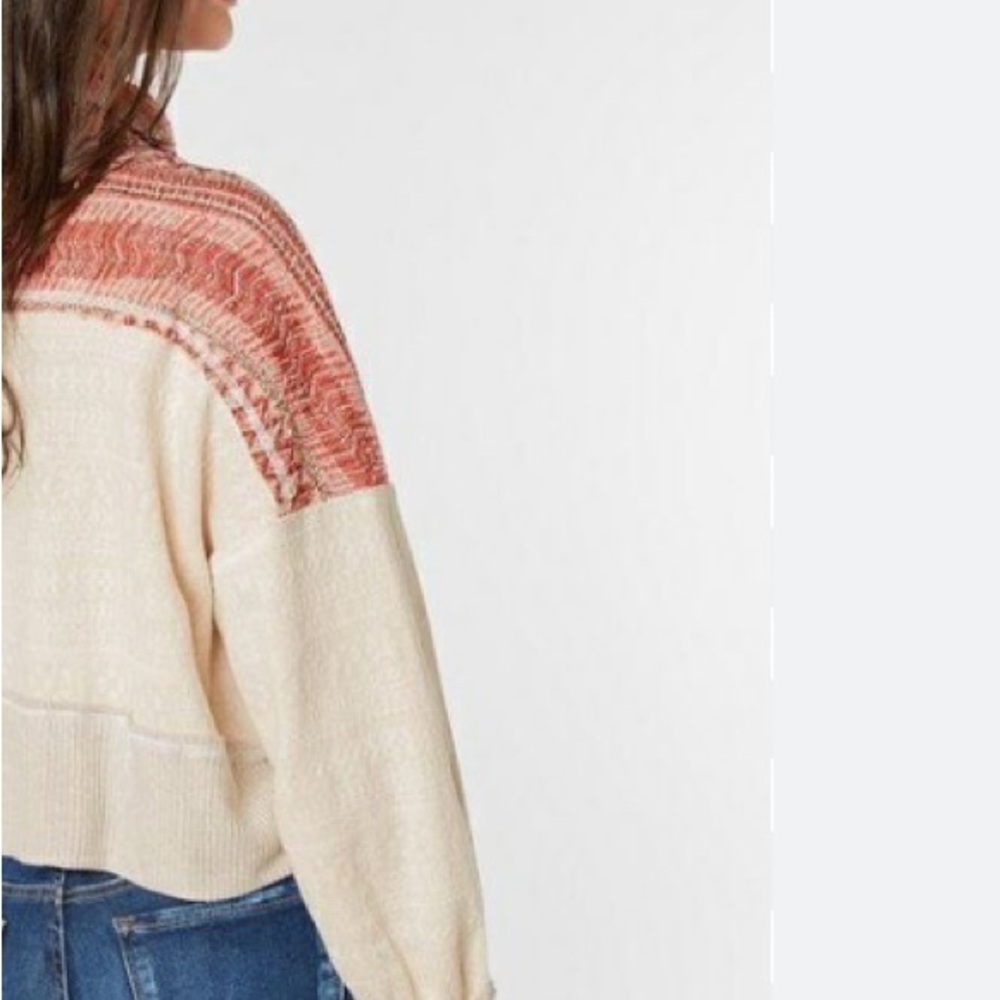 Free People White and Pink Sweater - Picture 8 of 8